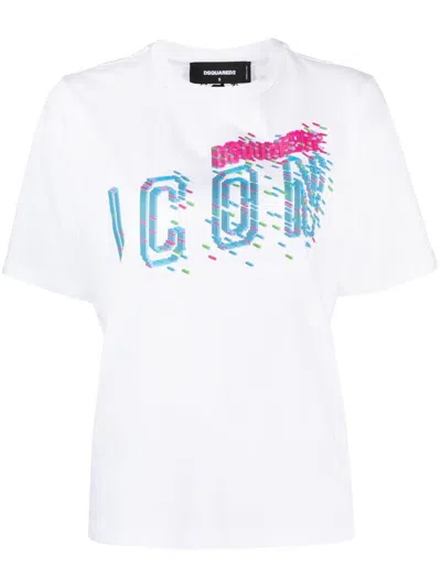 Dsquared2 Icon Pixeled Easy Clothing In White