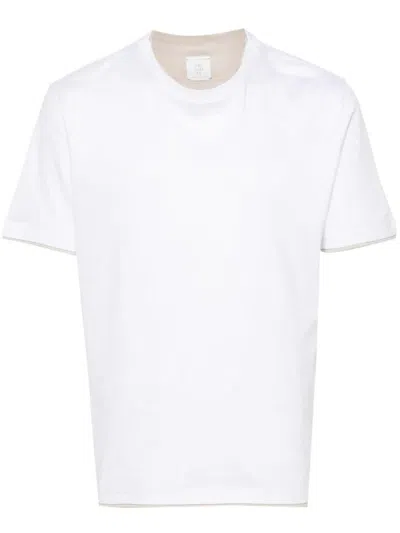 Eleventy Crewneck T-shirt Clothing In White