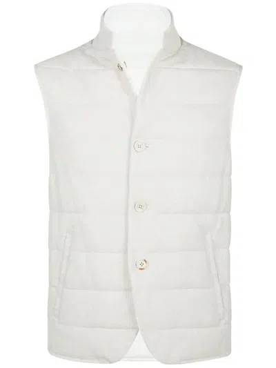 Eleventy Reversible Vest Clothing In Nude & Neutrals