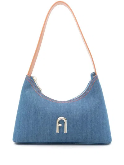 Furla Diamond Mini Shoulder  Bags In Blue