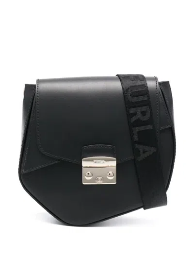 Furla Metropolis Prism Mini Crossbody Bags In Black