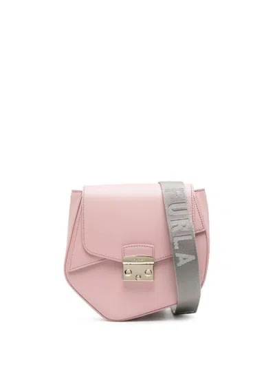 Furla Metropolis Prism Mini Crossbody Bags In Pink & Purple