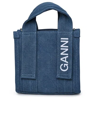 Ganni Light Blue Denim Bag