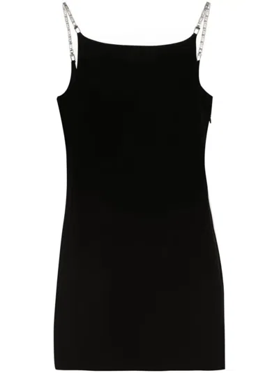 Gcds Logo Chain Mini Dress Clothing In Black