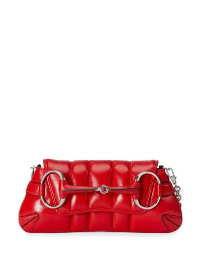 Gucci With Double Shoulder Strap Bags In Red