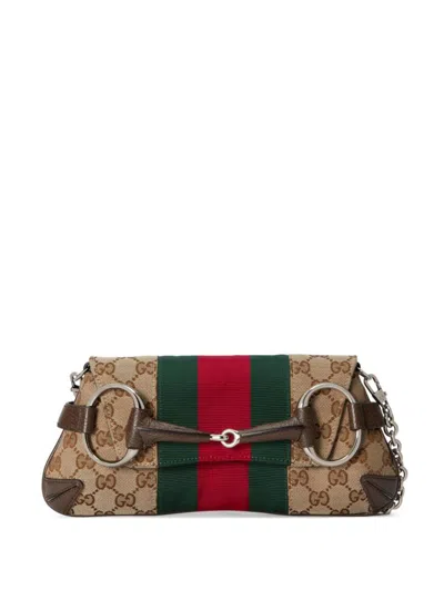 Gucci With Double Shoulder Strap Bags In Brown