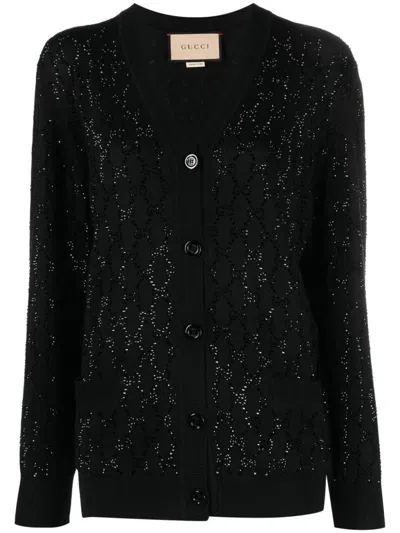 Gucci Cardigan Clothing In Black