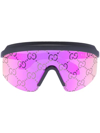 Gucci Black\/pink Gg Mask Sunglasses