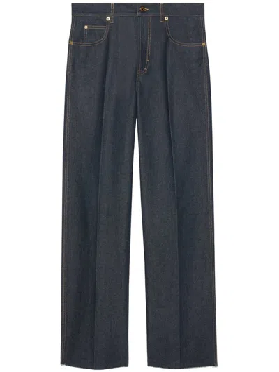 Gucci Pants Clothing In Blue