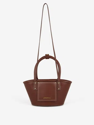Jacquemus Le Petit Panier Soli Leather Bag In Brown