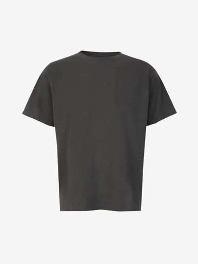 John Elliott Folsom Cotton T-shirt In Black