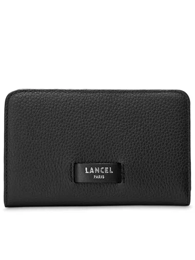 Lancel Rect Zipper Compact Accessories In Black