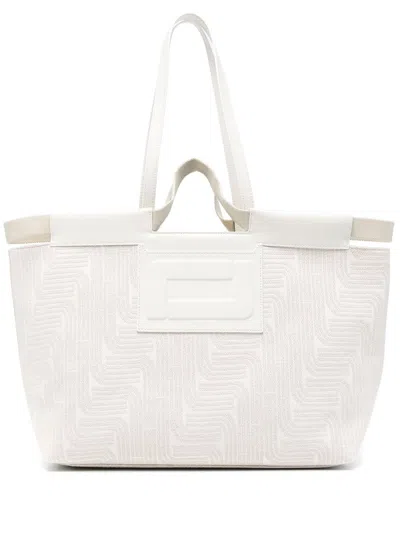 Lancel Tote L Bags In White