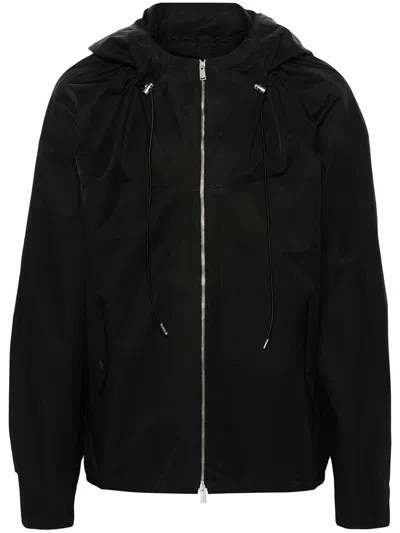 Lanvin Buttoned Pocket Zip Hoodie In Black