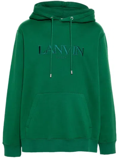 Lanvin Oversized Hoodie Clothing In Green