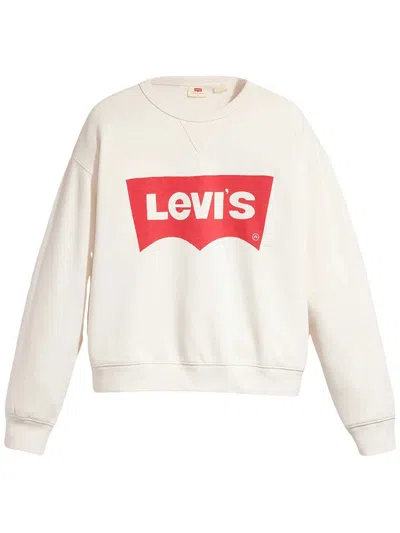 Levi's Graphic Signature Crew Clothing In White