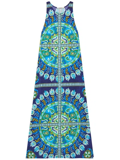 Maliparmi Malìparmi Suzani Crown Jersey Dress Clothing In Blue