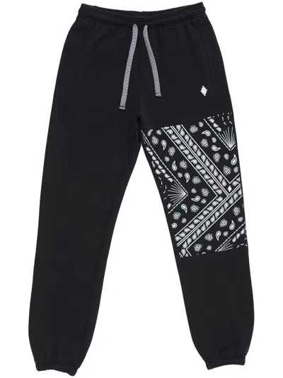 Marcelo Burlon County Of Milan Bandana Relax Sweatpants Clothing In Black