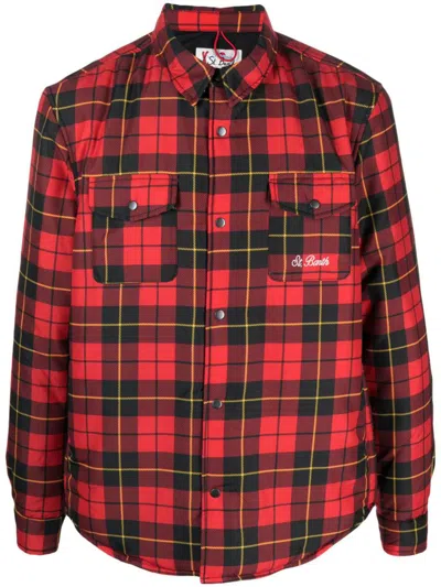 Mc2 St.barth Double Face Overshirt Clothing In Red