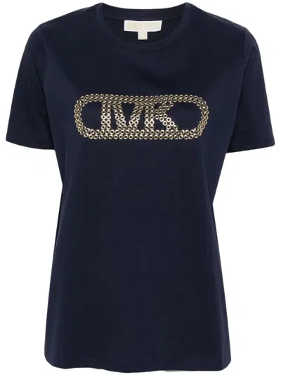 Michael Kors Grommet Empire Clssic Tee Clothing In Blue