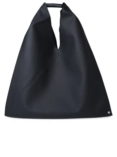 Mm6 Maison Margiela 'japanese' Black Leather Bag In White
