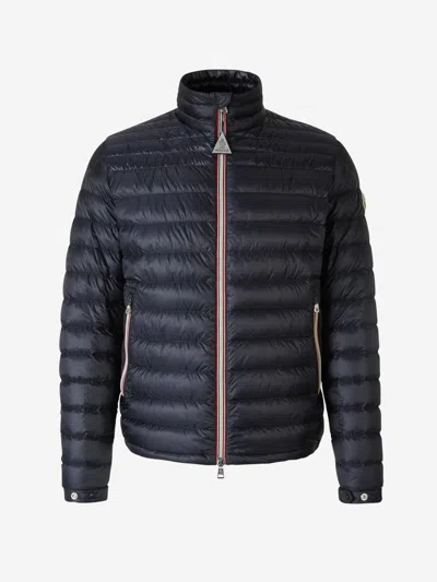 Moncler Daniel Giubbotto Padded Jacket In Navy Blue