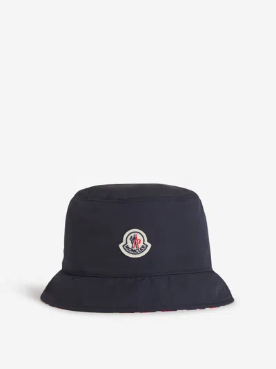 Moncler Reversible Bucket Hat In Midnight Blue