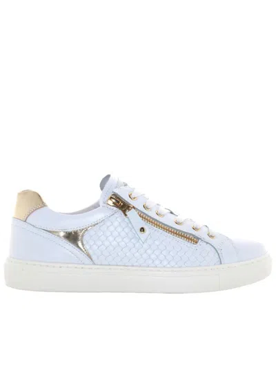 Nero Giardini Leather Sneakers Shoes In White