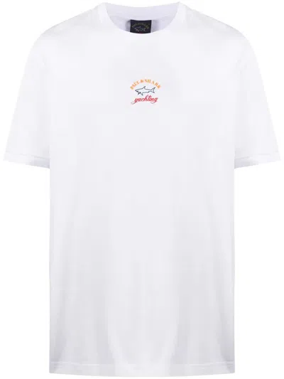 Paul & Shark Cotton T-shirt Clothing In White