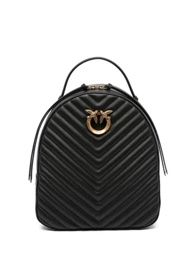 Pinko Backpack With Logo In Black