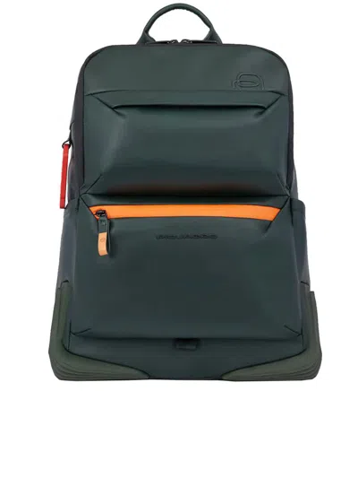 Piquadro Backpack For Computer And Ipad Pro 12.9" Bags In Green