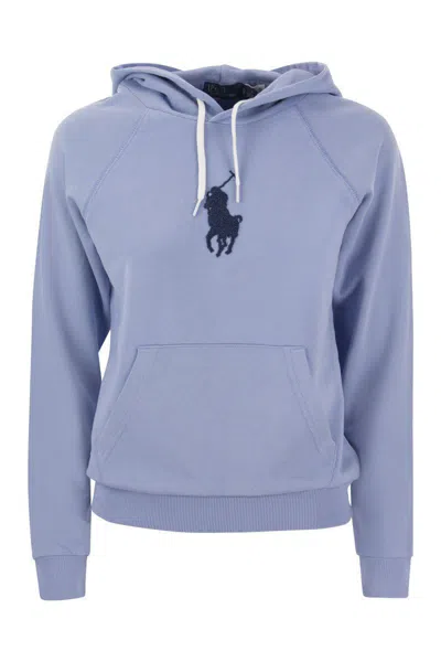 Polo Ralph Lauren Big Pony Hoodie In Blue