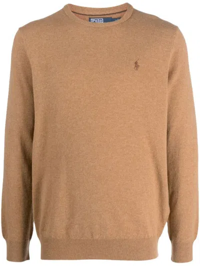 Polo Ralph Lauren Ls Cn Pp-ls-pullover Clothing In Brown