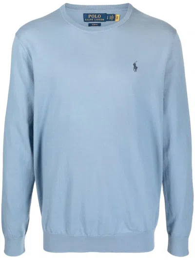 Polo Ralph Lauren Ls Sf Cn Pp-long Sleeve-pullover Clothing In Blue