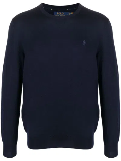 Polo Ralph Lauren Ls Sf Cn Pp-ls-pullover Clothing In Blue