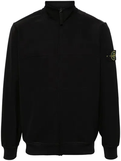 Stone Island Jacket Sweatshirt Clothing In Black