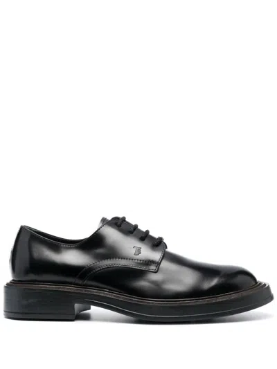 Tod's Derby Shoes In Black