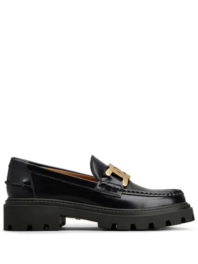 Tod's Mocassin Shoes In Black