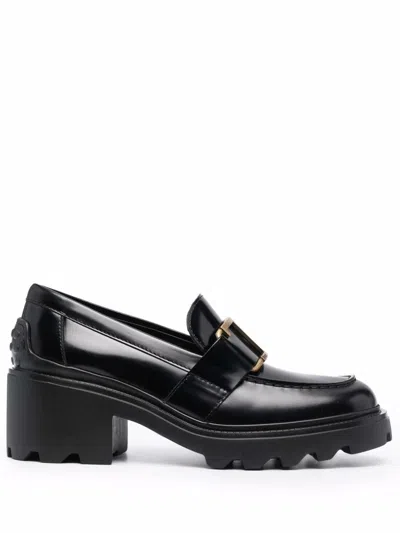 Tod's Mocassin Shoes In Black