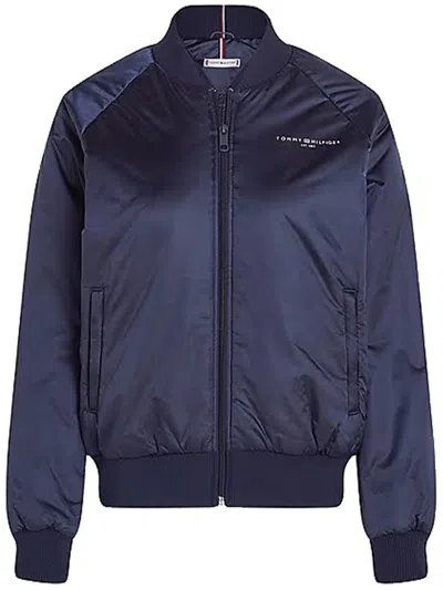 Tommy Hilfiger Ess Mini Corp Regular Bomber Clothing In Blue