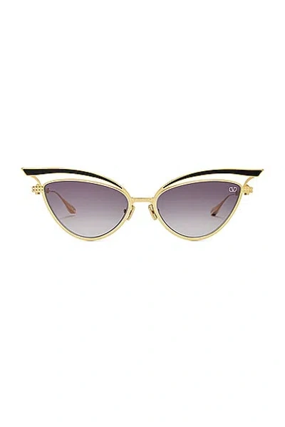 Valentino Eyewear Cat In Gold & Black