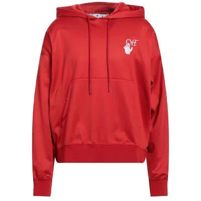 Pre-owned Off-white Hand Off Skate Print Red Hoodie