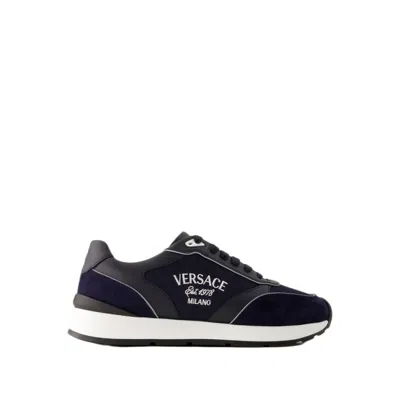 Versace Milano Runner Sneakers In 1b000_black