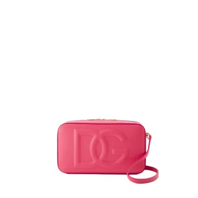 Dolce & Gabbana Dg Logo Camera Crossbody - Dolce&gabbana - Leather - Pink In Burgundy