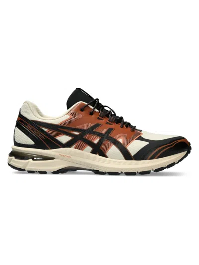 Asics Gel-terrain Sportstyle Trainers In Vanilla/black, Men's At Urban Outfitters In White