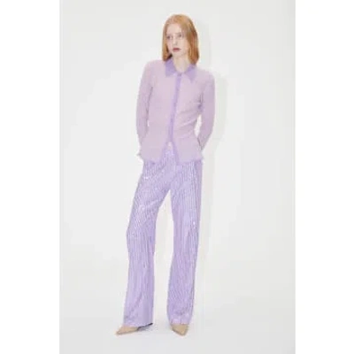 Stine Goya Markus Sequin Pants In Lavender
