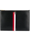 Thom Browne Tricolour Zipper Tablet Holder
