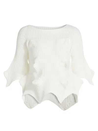 Issey Miyake Top Bianco In Off White