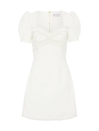 Rebecca Vallance Clarisse Puff-sleeve Minidress In Ivory