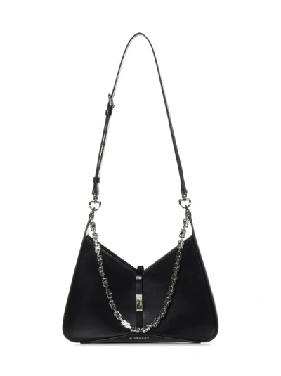 Givenchy Spazzolato Leather Shoulder Bag In Black